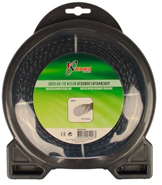 Kawapower Hilo de nylon para desbrozadoras helicoidal 3,3mm X 36 mt