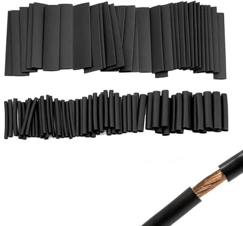 508 Pcs Heat Shrink Tubing, Heat Shrink Tubing, Black Insulation Protector Kit, for Electrical Wires Insulation and Repair Automotive Wiring