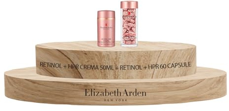 Elizabeth Arden RETINOL HPR, Ceramide und Retinol Serum Kapseln, Reduzieren Mimikfalten und Falten, 60 Kapseln + Retinol + HPR Ceramide Water Cream Erneuerungscreme mit Retinol, Anti-Aging 50ml