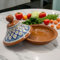 Tajine aus Terracotta XL 32 cm – authentischer ethnischer marokkanischer/tunesischer Topf mit kostenlosem E-Book 1504251015