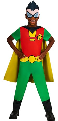 Rubies Offiziel DC Comics Teen Titans Go Classic Robin Kinderkostüm,Verkleidung für Kinder
