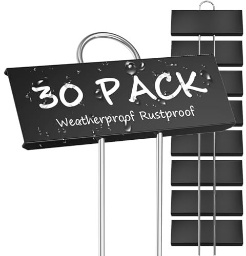 Plant Labels for Outdoor Plants 30 Pcs, Weatherproof Garden Stake Tags | Metal Plant Labels for Including seedlings, Herbs, Flowers, Vegetables, Succulents, Fruits, and Trees, Greenhouse Gifts