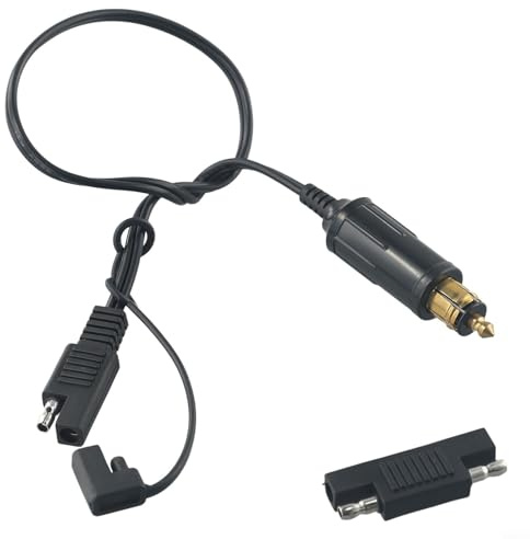 Câble de charge SAE pour moto BMW - Câble de raccordement de 41 cm avec cuivre 18 AWG pour chauffage de batterie, GPS et pompe à pneus - Accessoires robustes