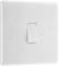 BG Electrical 812-01 - Interruttore singolo per luce, bianco, 2 vie, 16AX
