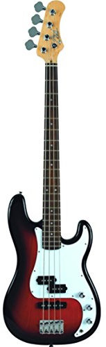 EKO GUITARS - VPJ-280 Sunburst, Basso Elettrico 4 Corde, Serie Tribute Starter, Corpo in Pioppo, Manico in Acero, Tastiera 21 Tasti in Resina Eko WPC, Colore Sunburst