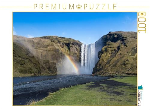 CALVENDO Puzzle Skogafoss | 1000 Teile Lege-Größe 64 x 48 cm Foto-Puzzle für glückliche Stunden