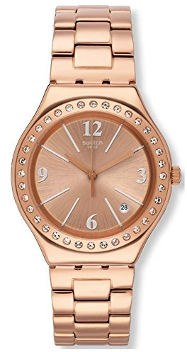 Swatch Damen Armbanduhr Digital Quarz Edelstahl YGG409G