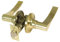 Amig - Juego de manillas de paso con picaporte - Roseta para puertas - Maneta ideal para puertas de madera - Zamak - Dorado - Picaporte de entrada de 60/70 mm - Manija puerta interior - Canto cuadrado