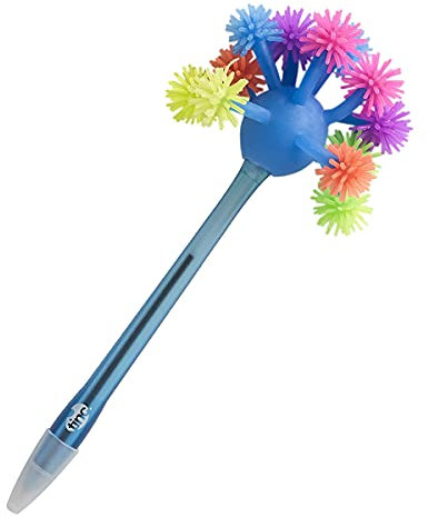Tinc Neuheit Leuchtstift, Partytütenfüller für Kinder, LED-Stiftlicht mit Wackelkopf, Kugelschreiber mit blauer Tinte, funktional und lustig für Kinder und Erwachsene, Blau