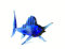 Marlin Blau - Fisch Figur aus Glas - Deko Vitrine Glasfisch Schwertfisch