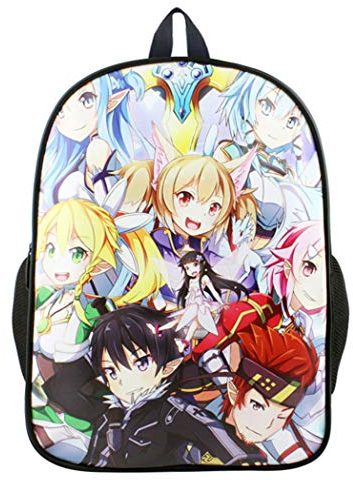WANHONGYUE Sword Art Online SAO Anime Bilddruck Rucksack Backpack Schultasche Büchertasche Student Jungen Mädchen 5