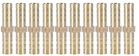 Marhynchus Outil de Connecteur de Tuyau, Connecteur Droit à Deux Voies, Droit pour Raccordement de Tuyaux(8mm 10pcs)