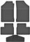Fußmatte Fahrerseite für Peugeot 206 1998-2013 CC 206+ SW Gummi Gumimatten
