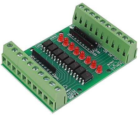 Optokoppler Isolationsmodul, DC 12V-24V 8-Kanal Optokoppler Isolation Platine, 8-Kanal NPN Niedrig Hochpegel Ausgangssignalwandler