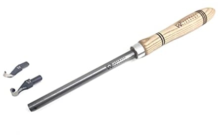 Wiedemann Ausdrehhaken klein gerade und klein gekröpft mit Ø13mm kurzer Haltestange für Drechsler/Woodturner