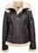 House of Leather Damen Real Schaffell B3 Mit Kapuze Jacke Flieger Pilot Stil Naomi Braun Weiß 42