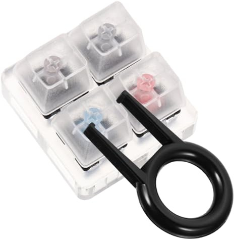 SOLUSTRE Mechanischer Tastaturtester mit Acryl und Abs Basis für Schalter | Leicht, Tragbar, Einfach zu Bedienen, Prüfwerkzeug für Tastenkappen Testtool und Wellenprüfgerät Zufällige Farbe