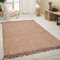 Paco Home Teppich Wohnzimmer Naturfaser Handgearbeitet Jute Meliert Modernes Muster Boho Stil, Grösse:300x400 cm, Farbe:Natur 3