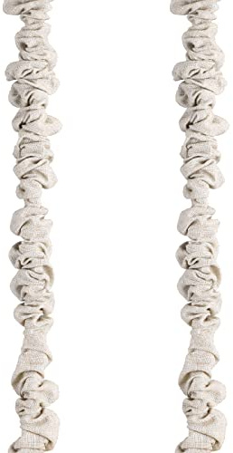 Fabric Cord Cover Chandelier Chain Cover 2 Packs 6 Ft Length Natural Linen Fabric Electric Wire Protector Bleached Linen Color