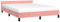 vidaXL Cadre de Lit avec Tête de Lit Sommier à Lattes Lit Rembourré Cadre à Lattes Lit Double Adulte Meuble de Chambre Rose 140x190 cm Velours