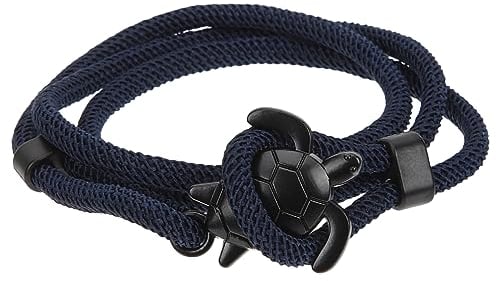 Abaodam Sea Turtle Decorative Bracelet for Men Women Rope Wristband Unique Tortoise Charm Design Ocean-inspired Jewelry for Casual Wear