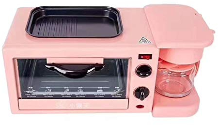 Multifunction Breakfast Machine - 3 in 1 Breakfast Maker Station with Mini Toaster Electric Oven, Frying Pan, and Egg Sandwich Maker – Start Your Mornings in Style!