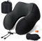 SOMLAW Cuscino da Viaggio, Cuscino Collo Memory Foam, Cuscino Cervicale Viaggio Portatile, Perfetto per Aereo Auto Ufficio, Inclusa Maschera per Dormir, Borsa per Trasporto