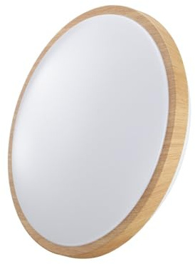 EDM Aplique Superficie Circular led 18w 1820lm 6400k ø33x7,3cm Efecto Madera