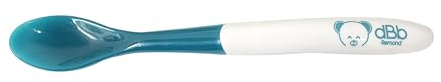 dBb Remond Cuillère Bébé Thermosensible - Cuilleron réagit à la chaleur - Blanchit à + 40oC - Couvert d'apprentissage - Diversification Alimentaire - 1er Age - 1ers repas de Bébé