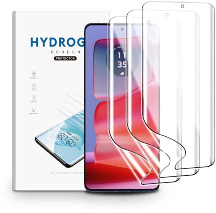 nvskvd Películas de Hidrogel para Motorola Edge 50 Fusion/Edge 50 Ultra/Edge 50 Pro, 3 Piezas TPU Protectores de Pantalla Película Transparente Flexible Suave (NO vidrio templado)