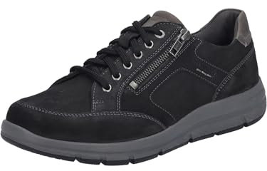 Josef Seibel Herren Low-Top Sneaker Giuseppe 08,Weite G (Normal),Wechselfußbett,Freizeitschuhe,Turnschuhe,schwarz-Kombi,47 EU