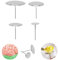 Lot de 4 clous en forme de fleur, 4 tailles pour décoration de gâteau, accessoire patisserie professionnel