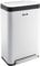 Cooks Professional XL Pedal Bin 65L | Wide Single Compartment Stainless Steel Kitchen or Office Dustbin for Recycling or Waste with Single Pedal Operation, Soft Close Lid & Removable Inner | White