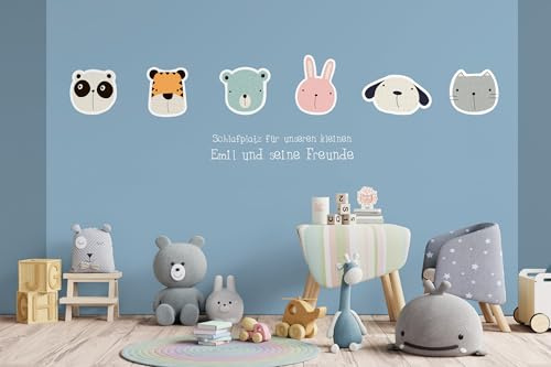Glücksvilla - Baby-Kinderzimmer-Tapete 150 g/qm, Tiere, Animals