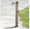 Mosnesrt Fontana da Giardino in Stile Antico, Fontana a Colonna da Giardino Esterno, Fontanella a Colonna con Rubinetto Acqua, Rubinetto Antigelo da Esterno Fontana con Fontana a Pavimento