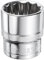 QUARKZMAN Douille 12 Pans 1/2 Entraînement 30 mm Profonde en Acier 45# Métrique Douilles Peu Profondes Polies Chromées Carré à Outils à Main de Mécanicien pour Réparation de Voitures