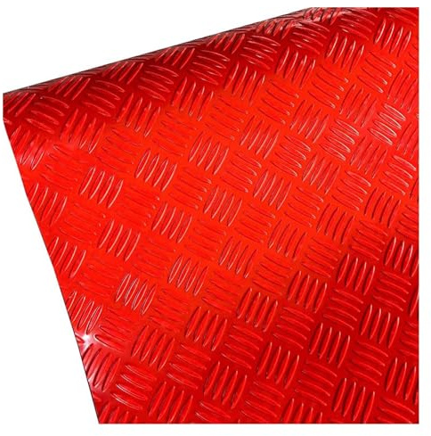 Tapis de sol robuste en PVC pour garage et atelier de voiture Rouge 90 x 180 cm