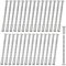 M3 Door Handle Fixing Screws and Sleeves, 30 Sets Door Handle Bolt Through Fixings Nickel Plated Connecting Screw for Doors Cabinet Drawers