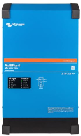 Victron Energy MultiPlus-II 48/5000/70-50 230V Inverter/Charger – PowerAssist UPS Function, 48V Battery Charger, 5000VA Power Inverter, 70A Charger, 50A Transfer Switch