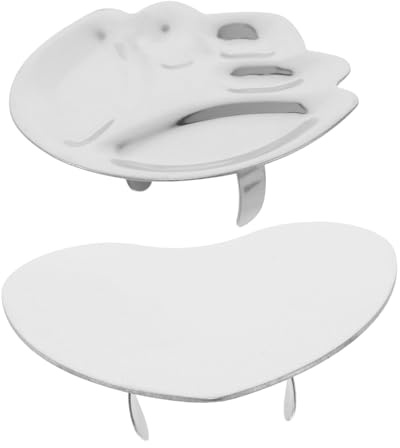 HAPINARY 2pcs Metallic Nail Art Gel Palette Ring Holder Nail Art Palette for Fingertip Manicure