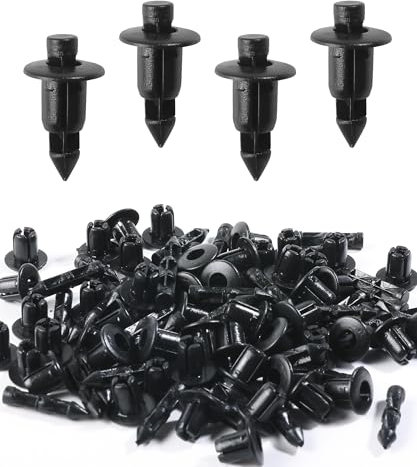 Flaconi 50PCS Clips Plastica per Auto,Rivetti in Plastica per Auto,Clip di Fissaggio per Biciclette,Trim Pannello di Fissaggio,Adatto per la Maggior Parte Delle Parti Auto con Fori da 6 mm