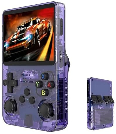 Console de Jeu Portable R36S, 1 Console de Jeu Contient 40 000 Jeux rétro, équipées d'un système Linux Open Source, d'un écran IPS de 3,5 Pouces et d'une Batteries de 3 500 mAh