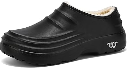 MEIAGDT Zapatos de Cocina Antideslizantes para Hombre y Mujer, Zapatos de Chef Resistentes al Aceite e Impermeables con Suela de Goma Antideslizante, Zuecos de Hombre para