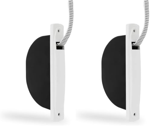 Amig - Recogedor para Persianas Compacto de Empotrar o Encastrado - para Cintas de 14 mm - Sin Pivote con Frente de Plástico - Diseño Sencillo y Atemporal - Blanco - Medidas: 2.8 x 18 x 9 cm
