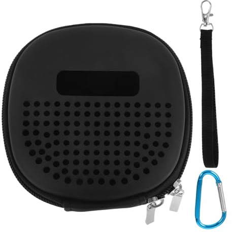 BUGUUYO PVC Lautsprecher Tasche Kompatibel mit kabellosem Mikro Lautsprecher Schutzhülle Leicht Stoßfest Tragbare Aufbewahrungstasche für Outdoor und Unterwegs