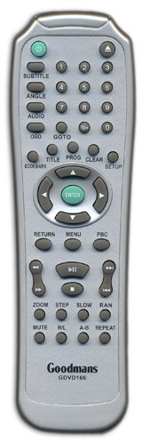 Original Remote Control for Goodmans GDVD164