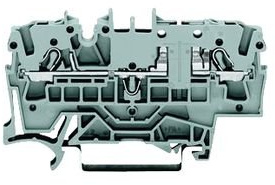 Wago Terminal Block, Fused, 2 Position, 22-12Awg, Blade Fuse Din 72581-3F - 2002-1681