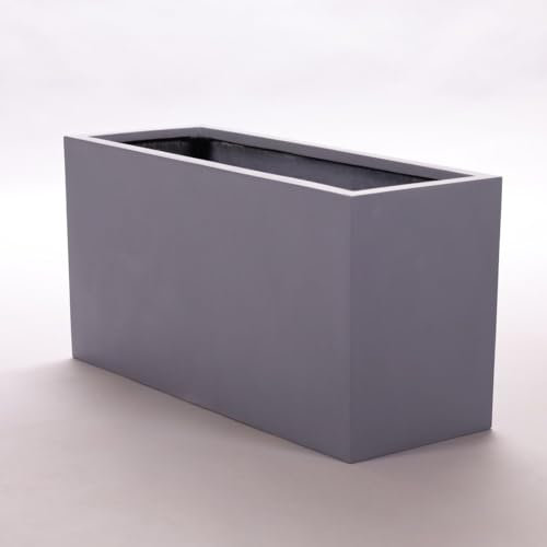 Elegant Einrichten Pflanztrog, Blumentrog Fiberglas 108x40x50cm grau