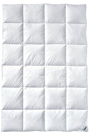 Billerbeck Bettdecke Gabriela 90 - Daunendecke - 135 x 200 cm – Winterdecke – 90% Gänsedaunen & 10% Gänsefedern - warme Wärmestufe