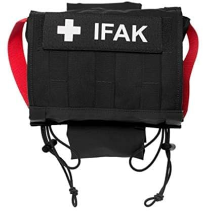 Tasmanian Tiger TT Head Rest IFAK Molle Erste Hilfe Kfz Auto Tasche für Kopfstützen leer, Schwarz